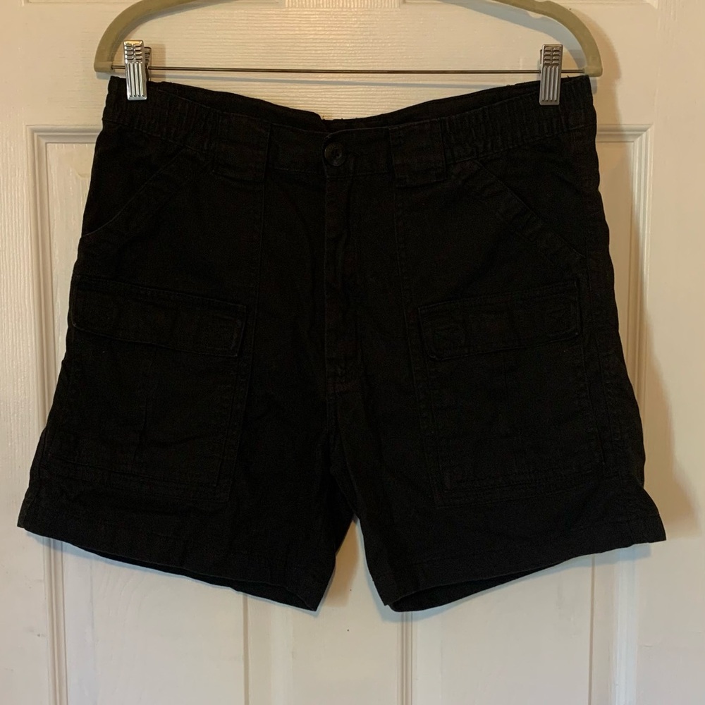 Classic Black Cargo Shorts for Men